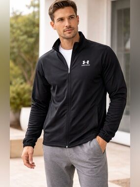 Under Armour Men's Black Windbreaker Jacket